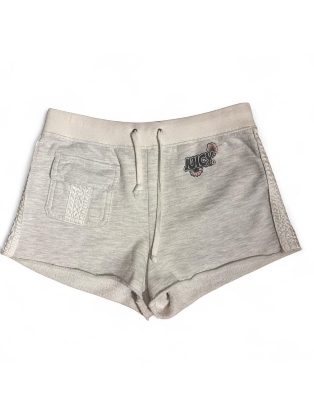 Vintage Juicy Couture Girls Heathered Gray Cut-off Shorts